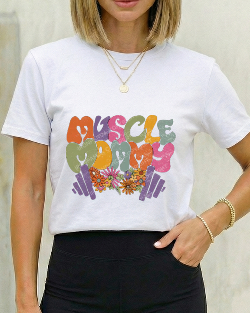 MUSCLE MOM GYM SHIRT