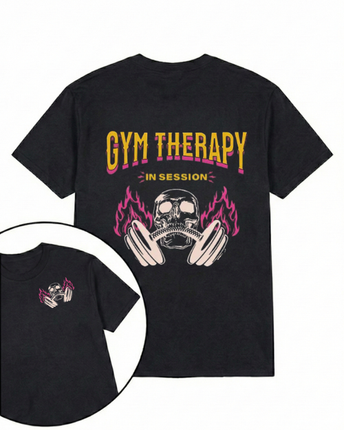 GYM THERAPY IN SESSION PRINTED GYM SHIRT