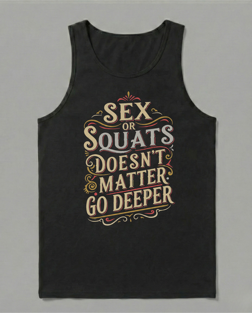 SEX OR SQUATS DOESN’T MATTER GO DEEPER TANK