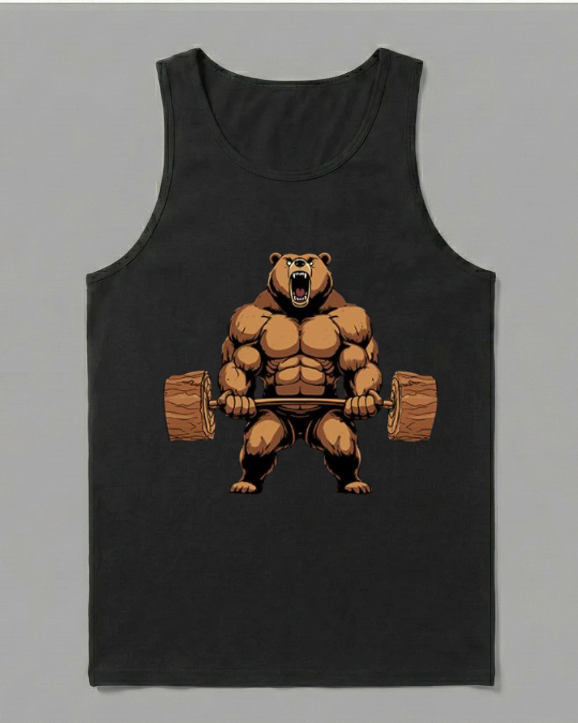 BEAR LIFT HEAVY GYM SHIRT