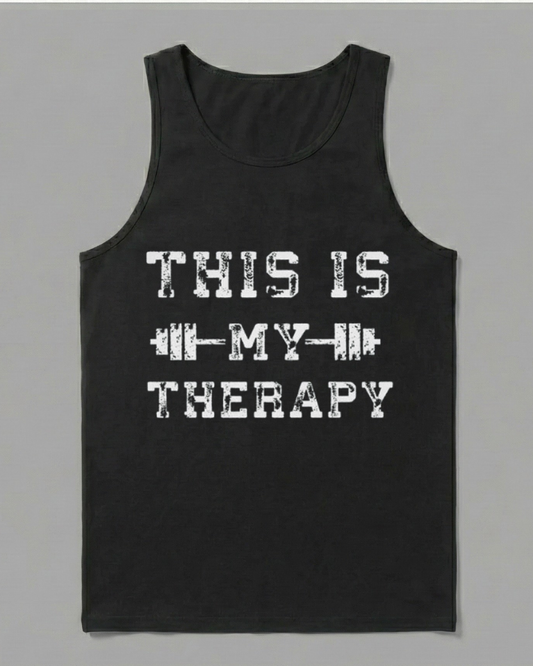 THIS IS MY THERAPY COTTON TANK