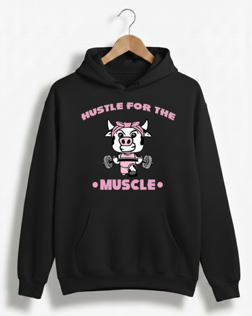 HUSTLE FOR THE MUSCLE GYM HOODIE