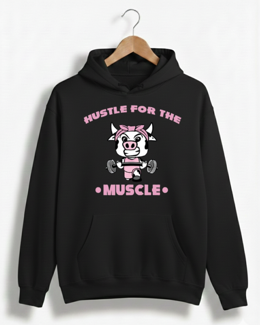 HUSTLE FOR THE MUSCLE GYM HOODIE