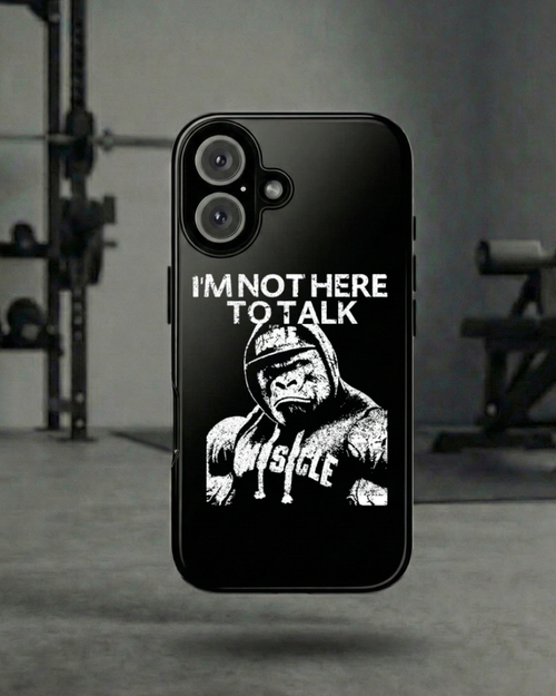 I'm Not Here To Talk Phone Case