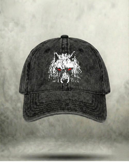 WOLF WASHED GYM CAP